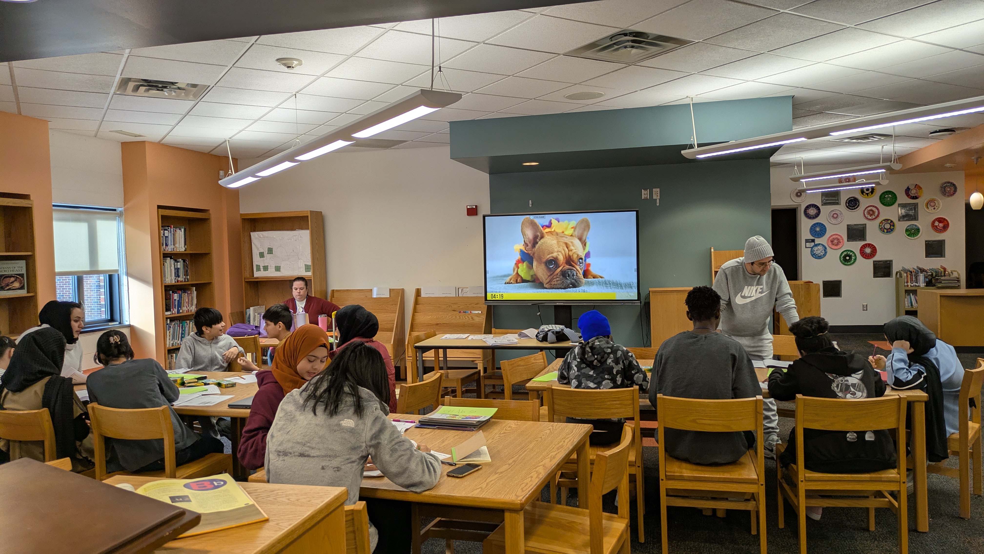 School library coaching session